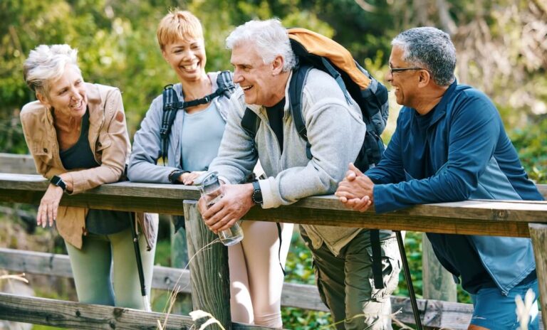 Group of senior friends.